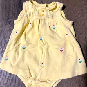 Yellow cupcake dress